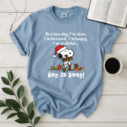 God is Good Snoopy Comfort Color T-Shirt