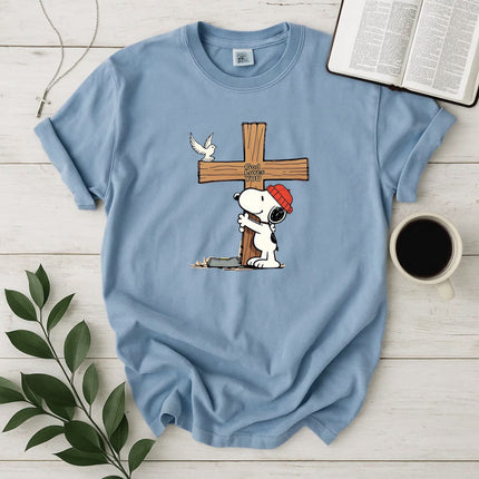 God Loves You Snoopy Comfort Color T-Shirt