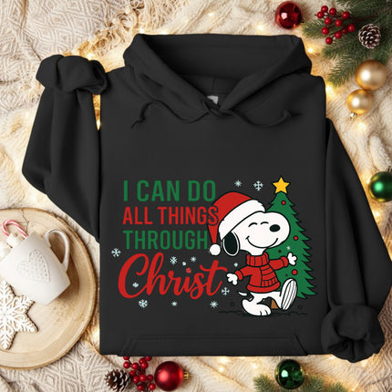 I Can Do All Things Through Christ Snoopy Hoodie