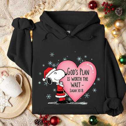 God's Plan Is Worth The Wait Snoopy Hoodie
