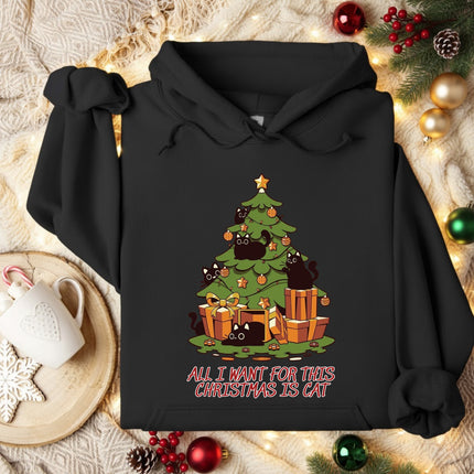 All I want for this Christmas is Cat Christmas Hoodie