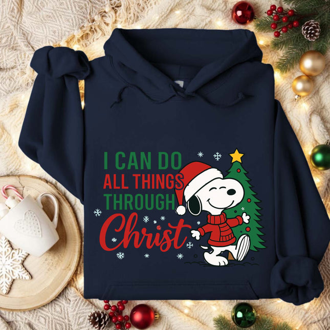 I Can Do All Things Through Christ Snoopy Hoodie