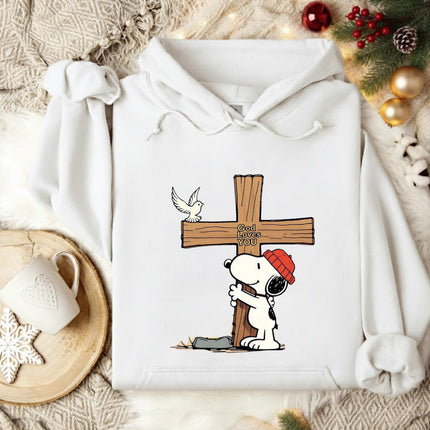 God Loves You Snoopy Hoodie