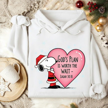 God's Plan Is Worth The Wait Snoopy Hoodie