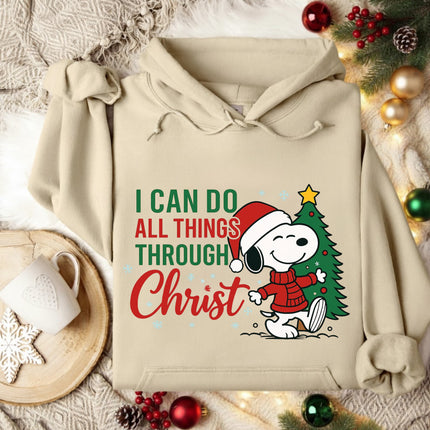 I Can Do All Things Through Christ Snoopy Hoodie
