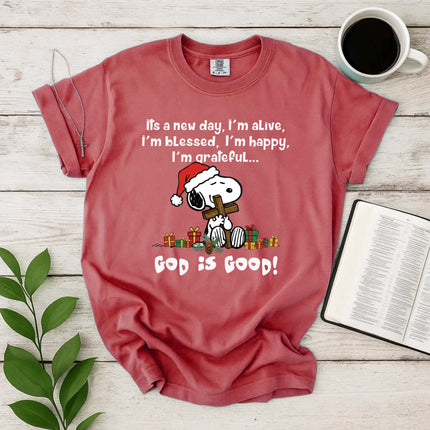 God is Good Snoopy Comfort Color T-Shirt