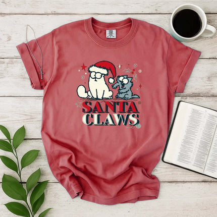 Comfort Colors Santa Claws Christmas T-Shirt