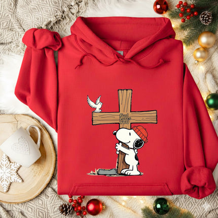 God Loves You Snoopy Hoodie