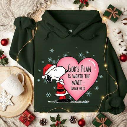 God's Plan Is Worth The Wait Snoopy Hoodie