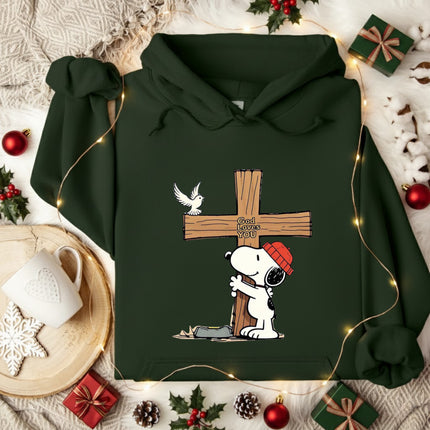 God Loves You Snoopy Hoodie