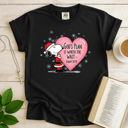 God's Plan Is Worth The Wait Snoopy Comfort Color T-Shirt