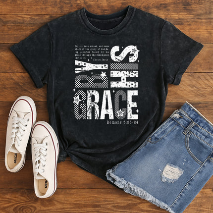 By His Grace Christian T-Shirt