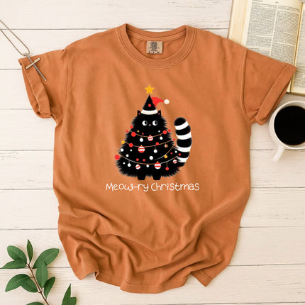 Comfort Colors Meow-ry Christmas T-Shirt