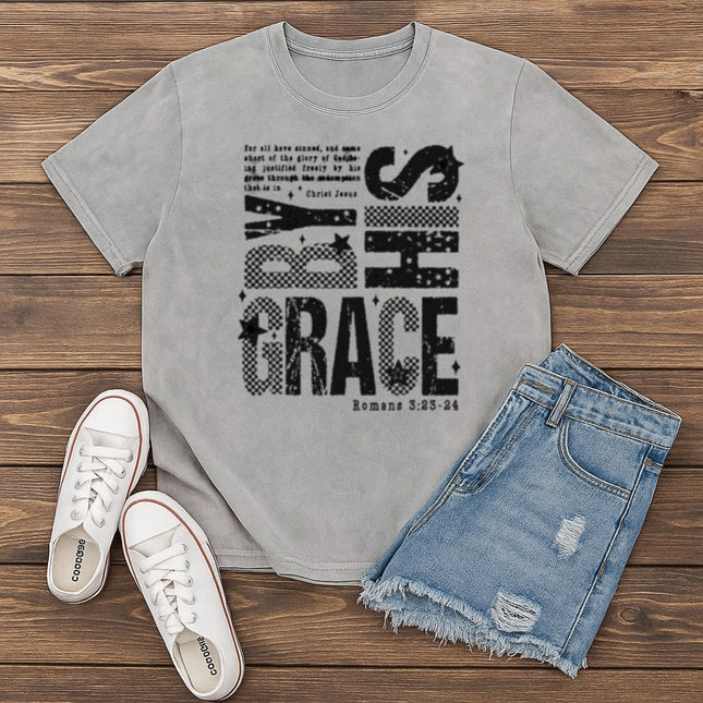 By His Grace Christian T-Shirt
