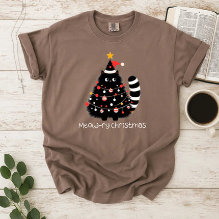 Comfort Colors Meow-ry Christmas T-Shirt