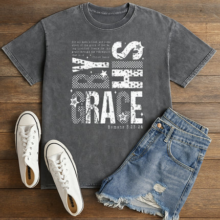 By His Grace Christian T-Shirt
