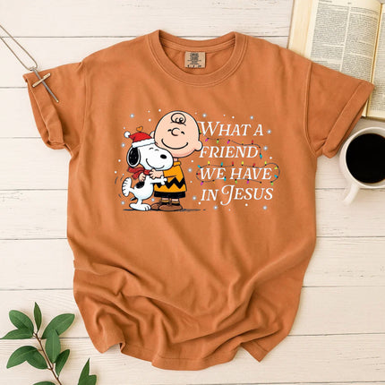 What a Friend We Have In Jesus Snoopy Comfort Color T-Shirt