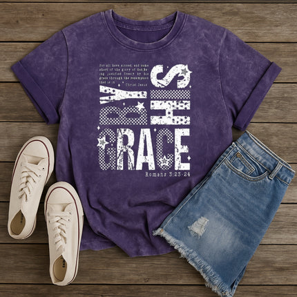 By His Grace Christian T-Shirt