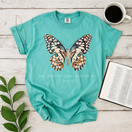 Comfort Colors Butterfly Jeremiah 29:11 Christian T-Shirt