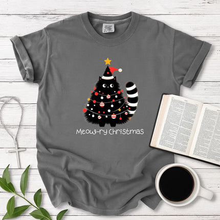 Comfort Colors Meow-ry Christmas T-Shirt