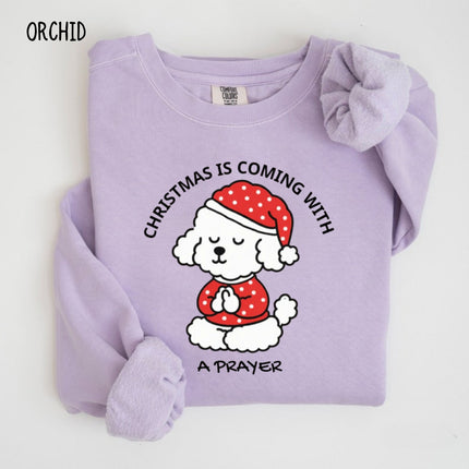 Comfort Colors Christmas is Coming Sweatshirt