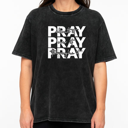 Pray Over It, Through It, About It, Inspirational Faith T-Shirt