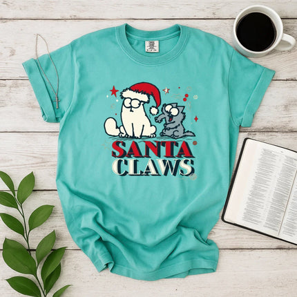 Comfort Colors Santa Claws Christmas T-Shirt