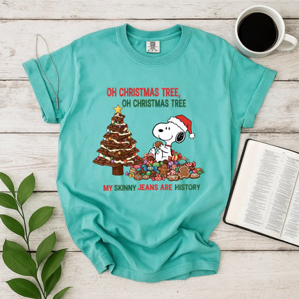 My Skinny Jeans Are History Snoopy Comfort Color T-Shirt