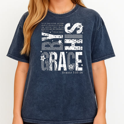 By His Grace Christian T-Shirt