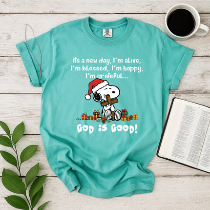 God is Good Snoopy Comfort Color T-Shirt