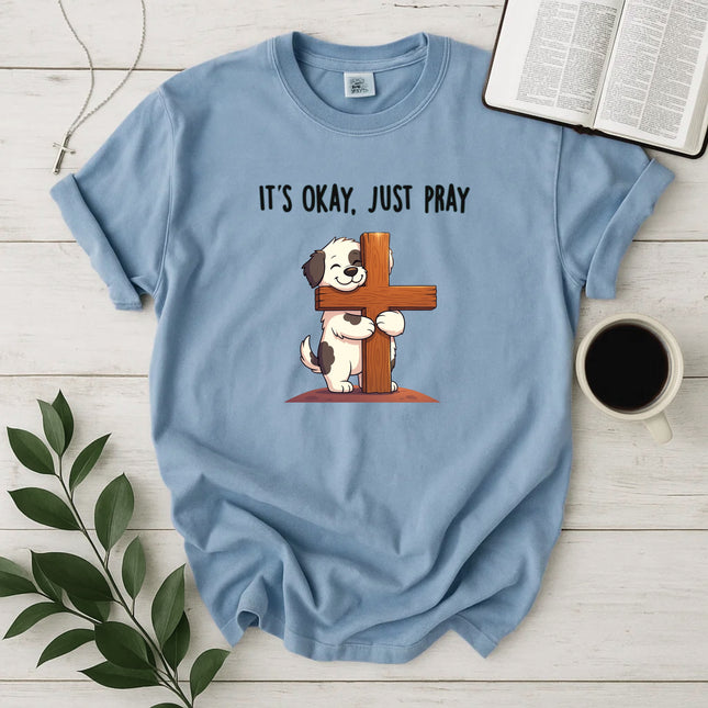 Comfort Colors Just Pray Christian Dog T-Shirt