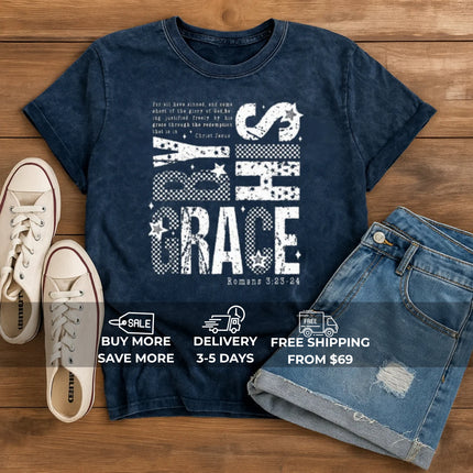 By His Grace Christian T-Shirt
