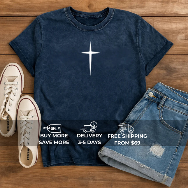 Minimalist Christian Cross T-Shirt