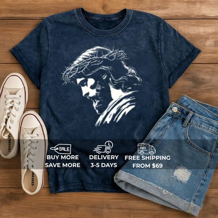 Jesus with Crown of Thorns T-Shirt