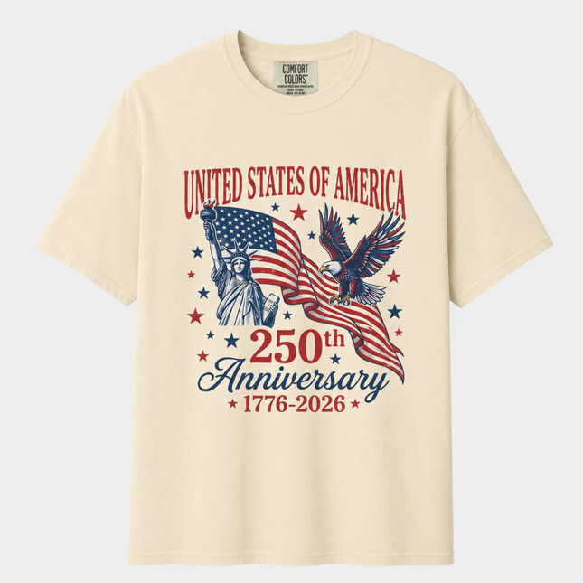 Comfort Colors United States of America 250th Anniversary T-Shirt