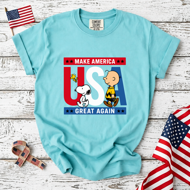 Comfort Colors Make America Great Again Patriotic Friends T-Shirt
