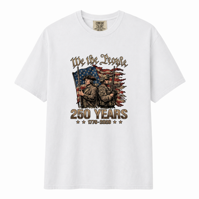 Comfort Colors We The People 250 Years 1776-2026 T-Shirt