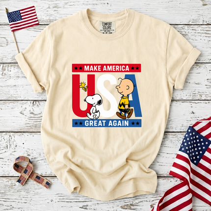 Comfort Colors Make America Great Again Patriotic Friends T-Shirt
