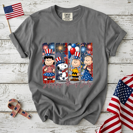 Comfort Colors Happy 4th of July Patriotic Friends T-Shirt