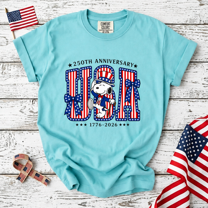 Comfort Colors USA 250th Anniversary Patriotic Friends Bows T-Shirt