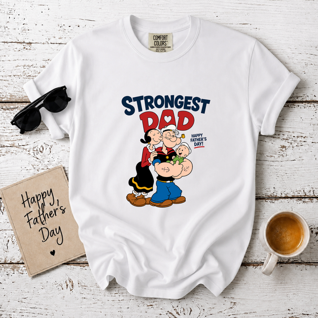 Comfort Colors Strongest Dad Family Love T-Shirt