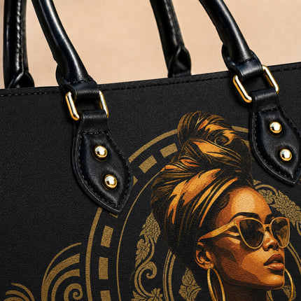 Christian Strength and Dignity Leather Handbag
