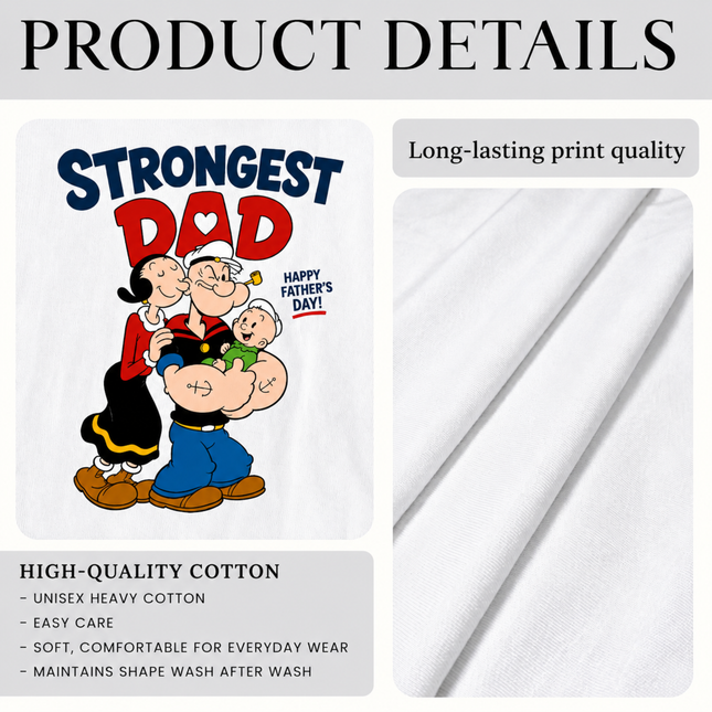 Comfort Colors Strongest Dad Family Love T-Shirt