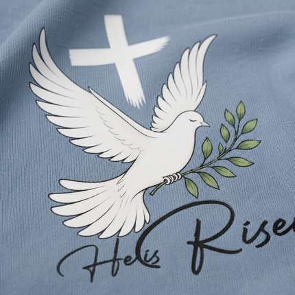 Comfort Colors He Is Risen Dove Cross T-Shirt