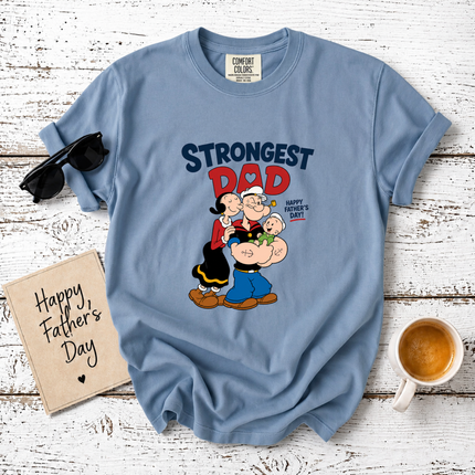 Comfort Colors Strongest Dad Family Love T-Shirt