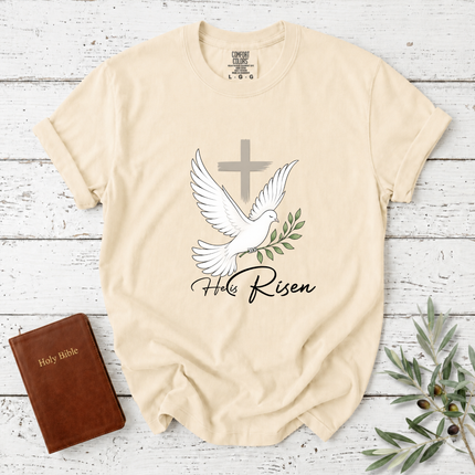Comfort Colors He Is Risen Dove Cross T-Shirt