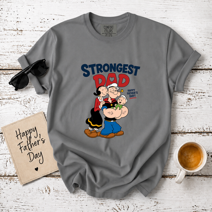 Comfort Colors Strongest Dad Family Love T-Shirt