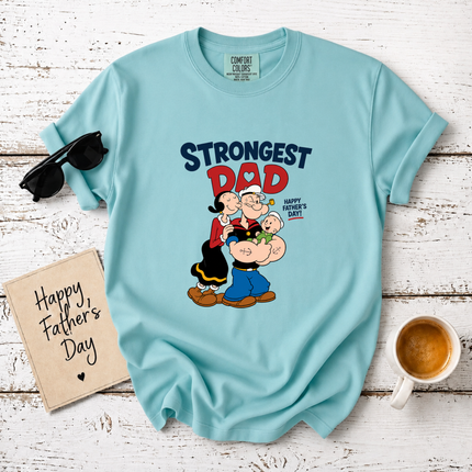 Comfort Colors Strongest Dad Family Love T-Shirt