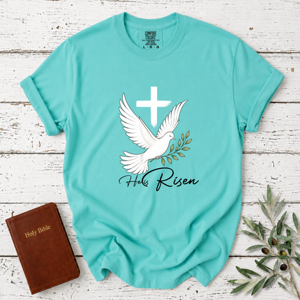 Comfort Colors He Is Risen Dove Cross T-Shirt