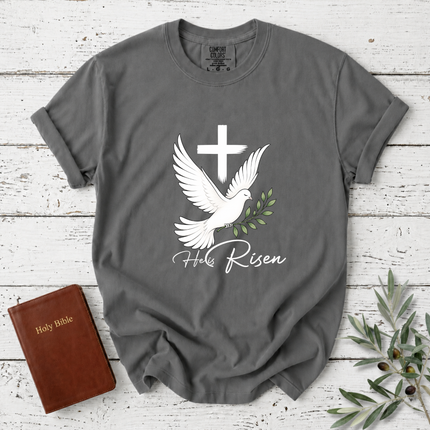 Comfort Colors He Is Risen Dove Cross T-Shirt